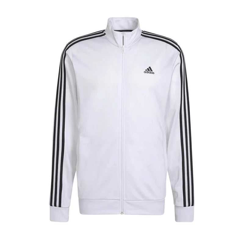 adidas Essentials 3-Stripes Tricot Track Jacket eBay H46102 