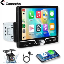 1 DIN 7 Zoll Autoradio CarPlay Android AUTO FM USB AUX MP5 Player+Rückfahrkamera