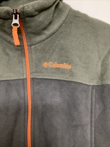 Columbia Boys Youth Medium 10/12 Green Long Sleeve Full Zip Fleece Jacket - Picture 4 of 18