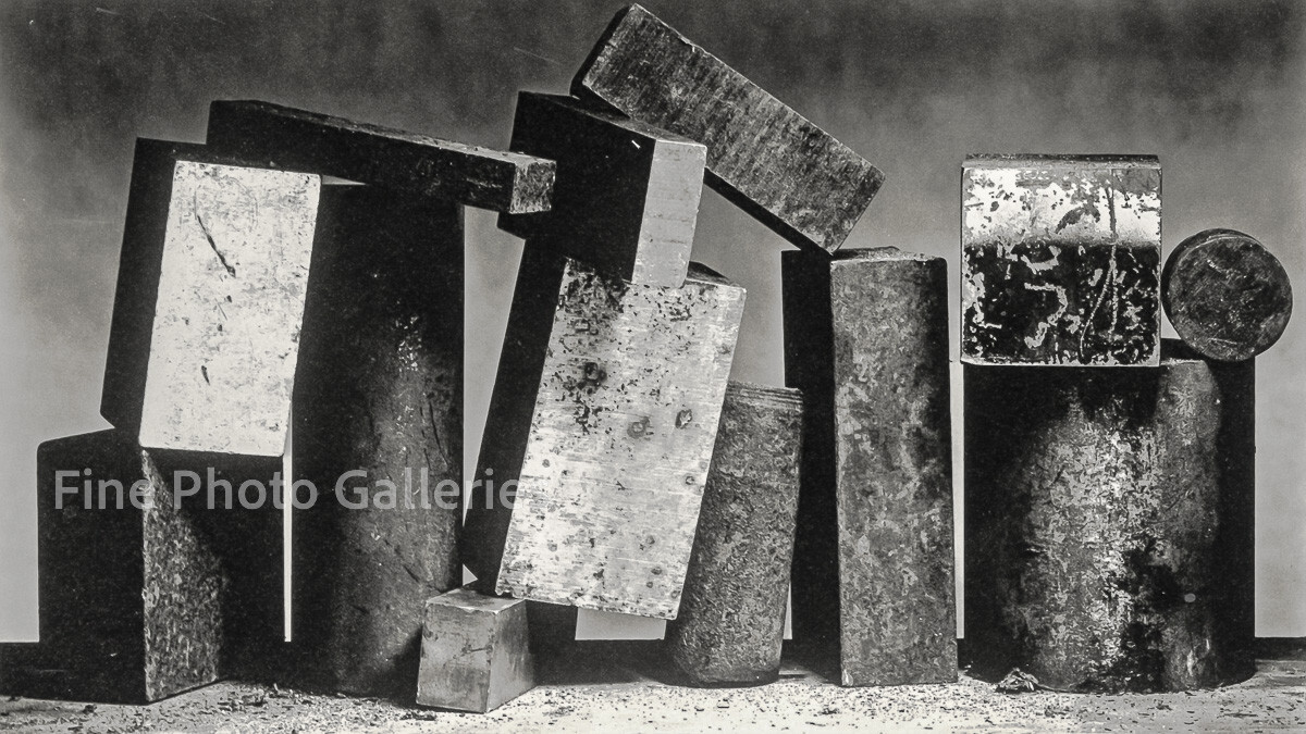 1980 Vintage IRVING PENN Iron Cube Stacks Still Life