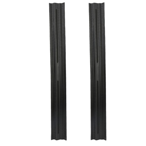 Par de placas de desgaste de umbral de puerta en cubierta negra para Jeep Wrangler TJ 97-06 e ilimitado - Imagen 10 de 12