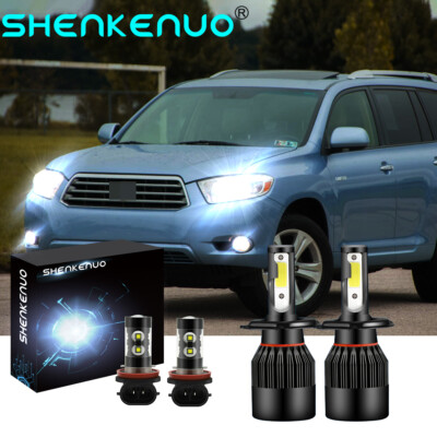 For Toyota Highlander 2008-2010 C9 LED Headlight Hi Lo Beam Fog Light Combo Bulb