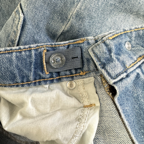 Old Navy Jeans Girls Size 12 Slouchy Straight Baggy Light Wash Denim Adjustable - Picture 8 of 11
