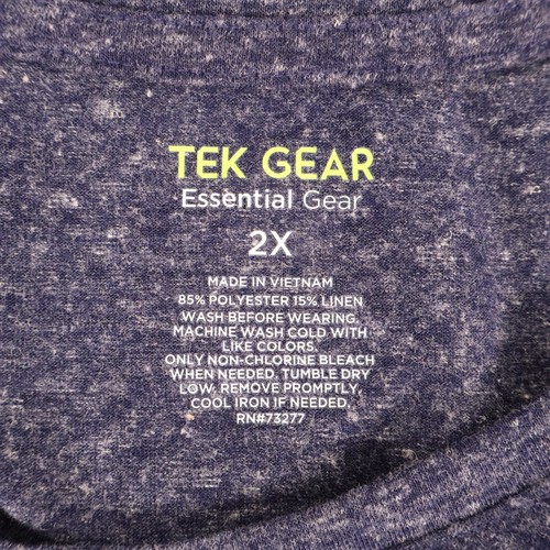 Tek Gear Racerback Tank Top Essential Gear Womens Size 2X Purple Heathered Soft - Picture 6 of 6