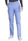 WomenCargo Pants with Rib-Knitin Soft Brushed Poplin Plus Size Dk125, 2Xl, Ciel