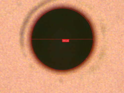 Laser drilled pinhole apertures - Picture 2 of 2