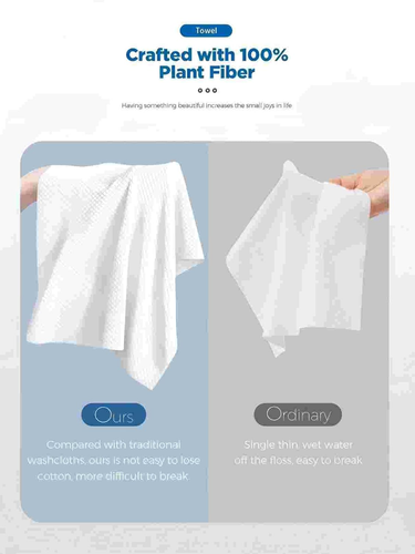 Disposable Face Towels 7.9" X 9.4" for Sensitive Skin Makeup Remover 30 Count - Picture 7 of 9