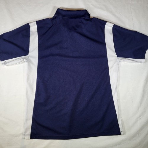Polo Dallas Cowboys uomo grande abbigliamento autentico blu navy bianco logo ricamato - Foto 8 di 10