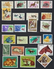Romania - Animals on Stamps............24N.........# 214