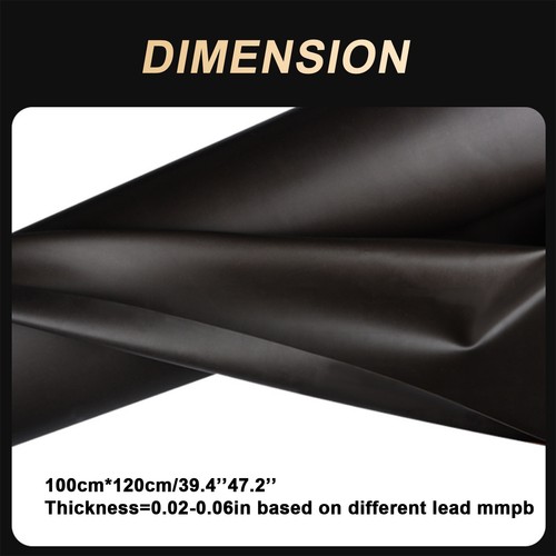 39.4'' x 47.2'' Lead Rubber Sheet X-Ray Radiation Cover Shield Lead Equivalency - Picture 4 of 6