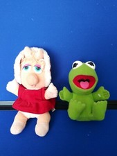 Henson associates Kermit The Frog Miss Piggy Vintage Plush 1987