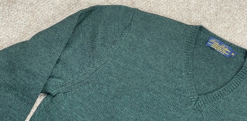 Brooks Brothers Vintage Made In U.S.A. Men's V-neck Long Sleeve Sweater Size XL - Picture 4 of 13