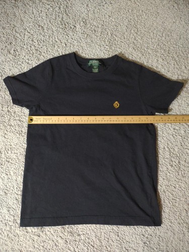 Camiseta Ralph Lauren Petite P Negra Con Emblema Estilo Real Y2K  - Imagen 7 de 14