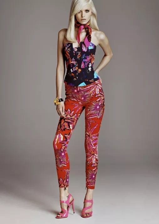 NEW VERSACE H M RED Stretch JEANS US 8 UK 12 38 40 FREE WORLDWIDE