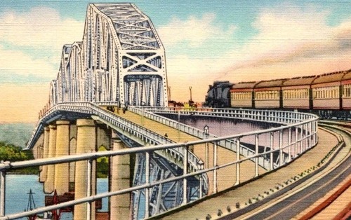 The Huey P Long Bridge New Orleans La Connecting New Orleans La With The... - Picture 3 of 4