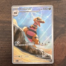 Pokémon TCG Krokorok 136/086 Scarlet & Violet Stellar Miracle Art Rare Holo NM/M