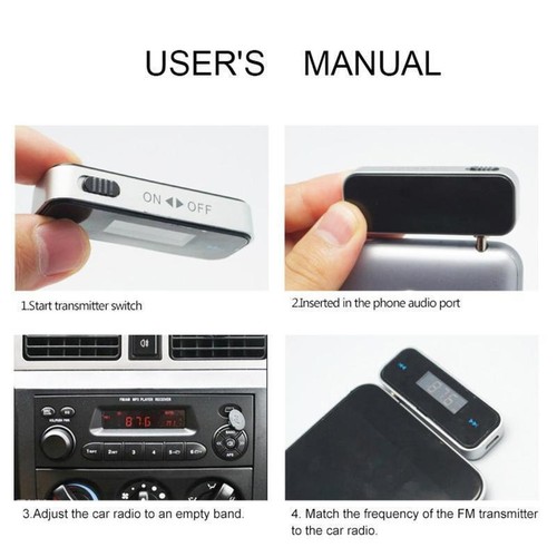 Car Kit Wireless Bluetooth FM Transmitter Radio MP3 Phones C7PKG65 Music F3S3 - Picture 9 of 9