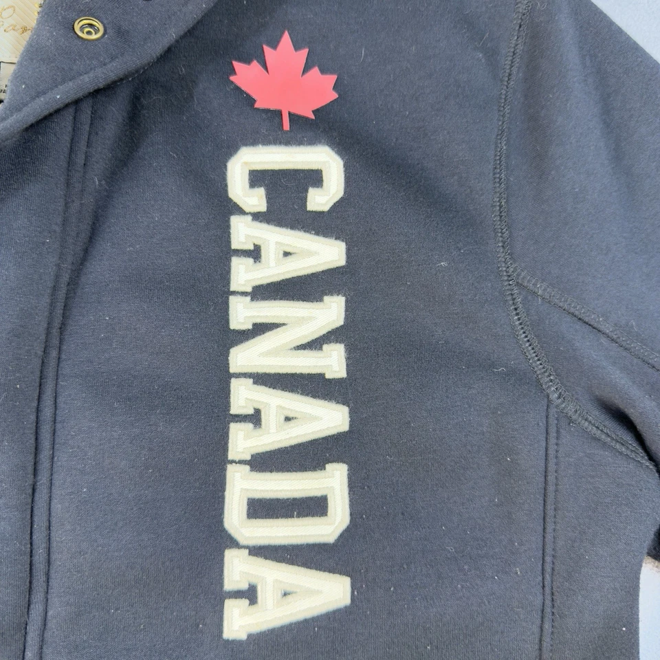 Chaqueta Roots Canada Para Hombre XS Negra Manga Larga Cremallera Completa Polar Artículos Deportivos Foto 3 de 4