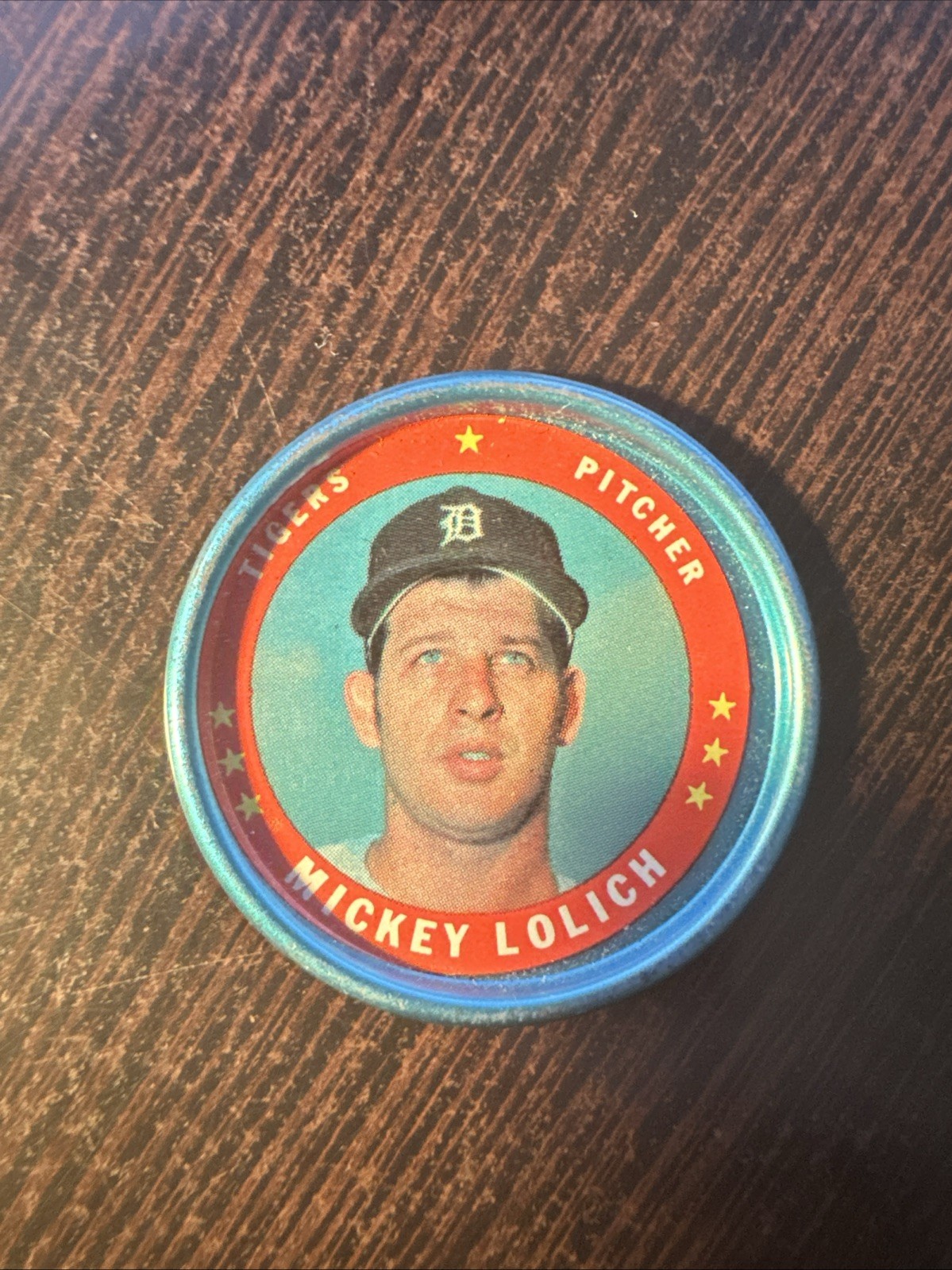 1971 TOPPS COINS #106 MICKEY LOLICH DETROIT TIGERS *Hot Corner Vintage* B