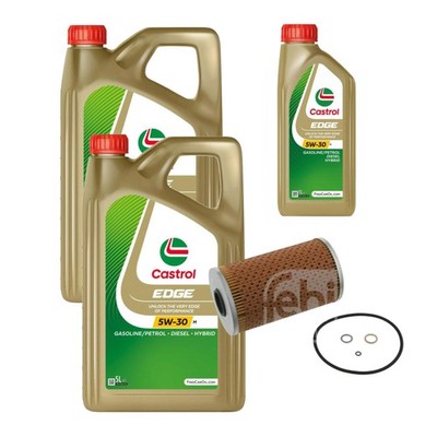 FEBI BILSTEIN Ölfilter 11L CASTROL EDGE 5W-30 M für BMW 5er E34 525tds 525td