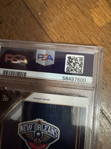 ZION WILLIAMSON PANINI SELECT COURTSIDE RC PSA 10 - Picture 6 of 6