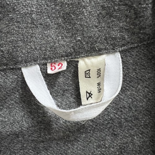 70s French Vintage Gray Wool Worn Le Laboureur Style Workwear Jacket Size 52 - Picture 8 of 18