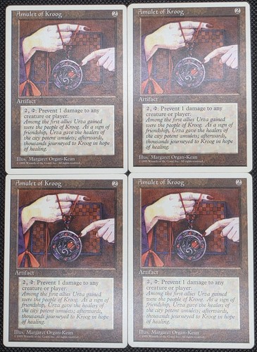 4x Amulet of Kroog 4th Edition Common - Picture 1 of 2