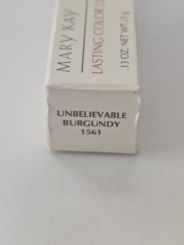 Mary Kay Lasting Color Lipstick Unbelievable Burgundy #1561 New in Box NOS - Photo 7/7