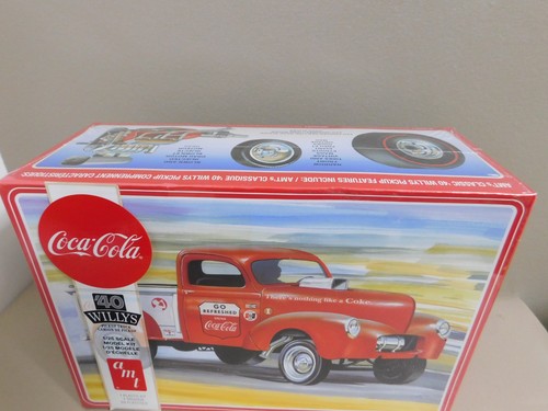 AMT Coca-Cola 1/25 Scale '40 Willys Pickup Truck AMT1145/12 Round 2 Model Kit - Picture 8 of 8
