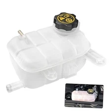 Engine Coolant With Cap, Radiator Overflow Tank Compatible With Reservoir Tank