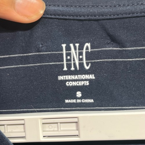 INC International Concepts Herren T-Shirt gestreift V-Ausschnitt Freizeit Tee - Bild 4 von 7