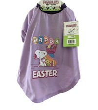 New Snoopy Peanut Easter T-shirt dog pet shirt S Small Woodstock Top Tshirt