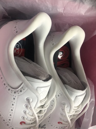 NUOVO! G/FORE GALLIVAN2R SCARPA DA GOLF ALA LUNGA UOMO 8 EU 41 NEVE/GRIGIO CHIARO *NUOVA CON SCATOLA* - Foto 3 di 6