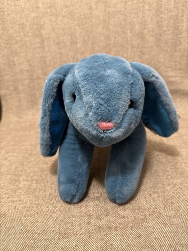 New! Easter Medium Blue Floppy Bunny Plush, 11.5 in, by Way To Celebrate - Picture 5 of 10