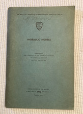 1945 booklet HYDRAULIC MODELS manual 25  ASCE Am Soc Civil Engineers -dam design
