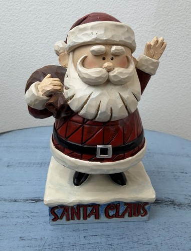 Jim Shore 2011 Waving Santa Figurine Rudolph the Red Nosed Reindeer Traditions - Picture 1 of 5