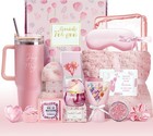 15PCS Birthday Gifts for Women, Relaxing Spa Basket With Luxury 15 PCS, Pink 