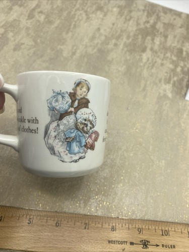 Wedgwood 3 PC MRS TIGGY WINKLE NURSERY SET Beatrix Potter Plate Mug Bowl - Picture 16 of 19