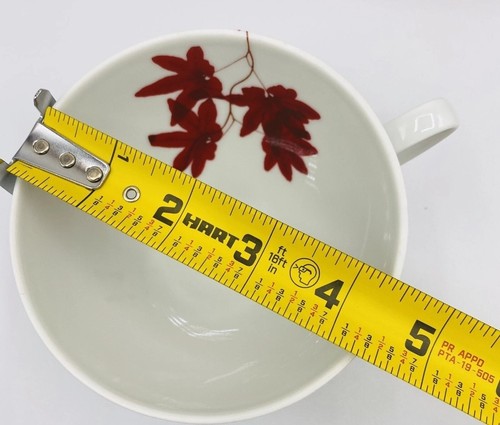 Mikasa Pure Red Two Tea Cups & Saucers Excellent Condition - Picture 10 of 10