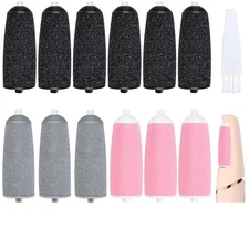 13 Pcs Replacement Roller Heads for Flawless Pedi, Suit for Finishing Touches Fl