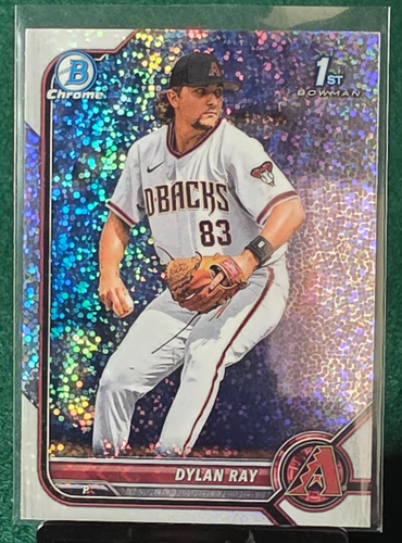 2022 Bowman Draft Chrome DYLAN RAY 1st Bowman Sparkles Refractor SP Diamondbacks - Picture 1 of 2