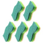 5 Pcs Kitchen Dish Brush Double-sided Dishwashing Sponge Reusable Sponges
