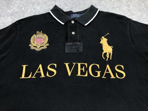 Polo Ralph Lauren Las Vegas Big Pony Personalizado Calce Ajustado Cresta Polo Hombres Talla XL - Imagen 8 de 19