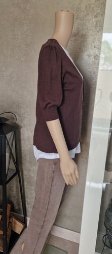MADELEINE 36 38 S M SHIRT JÄCKCHEN BROWN SCHOKO 100% SEIDE TOPZUSTAND - Bild 10 von 12