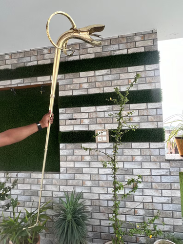 Playable Brass Celtic Desford Carnyx – Authentic Medieval War Horn Replica | Uni - Picture 18 of 31