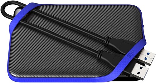 Silicon Power A62 External Hard Drive 1000 GB Black/Blue - Picture 4 of 7