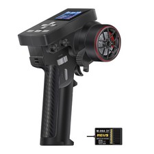 MEUS RACING ME-8B RC Transmitter 8 Channels 2.4GHz and Receiver for 1/8 Black