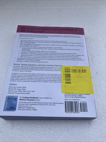 ICD-10-CM and ICD-10-PCS 2025 Coding Handbook with Answers Paperback Excellent C - Bild 3 von 3