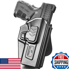 Springfield XD Holster OWB 4" Service Model 9MM/.40/.45 ACP Level II Retention