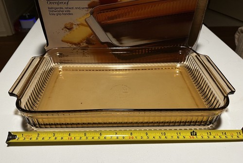 Anchor Ovenware Kitchen Classics Utility Dish 3QT NEW Vintage Brown - Picture 2 of 9